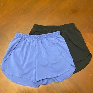 All in motion periwinkle and black shorts